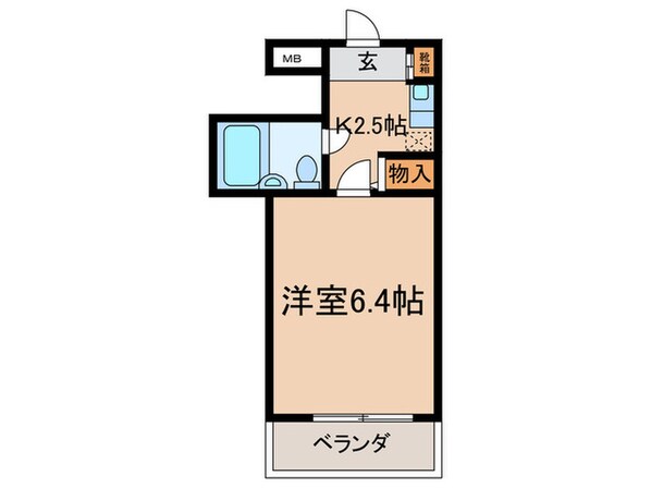 中村マンションＡの物件間取画像